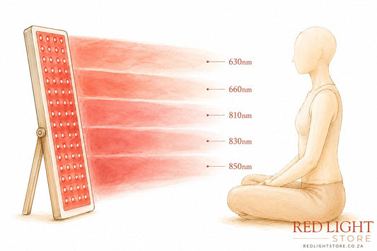 different wavelengths from red light therapy panel