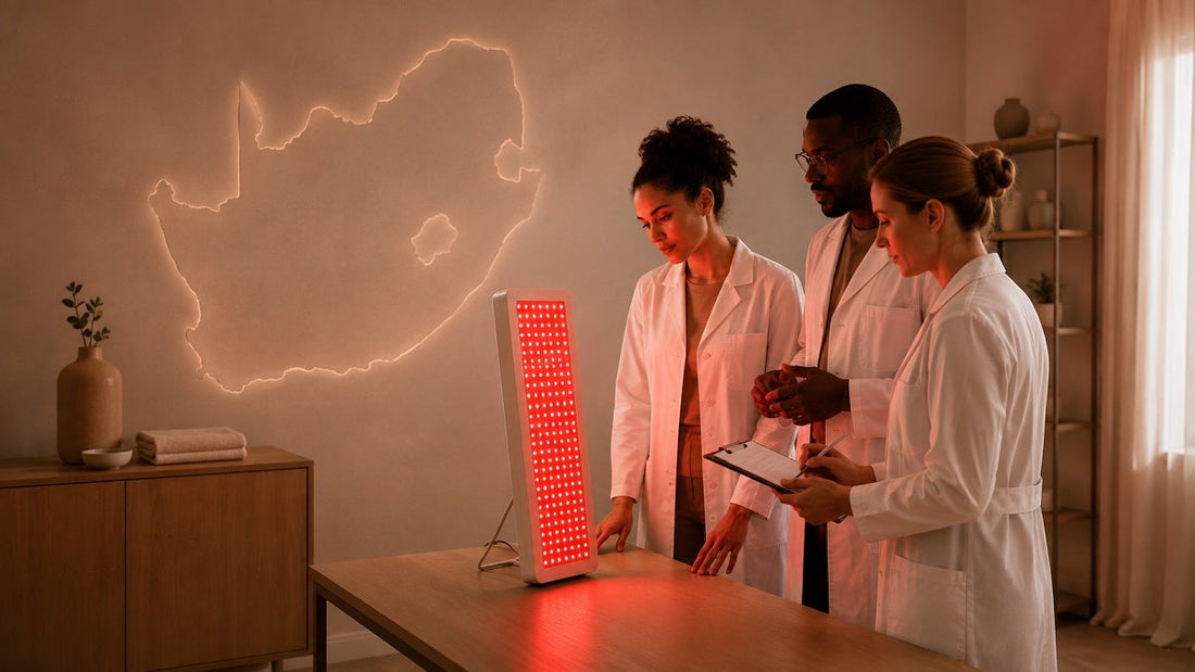 researchers studying red light therapy in South Africa