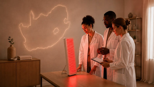 researchers studying red light therapy in South Africa